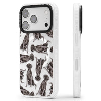 Black Labrador Watercolor Pattern