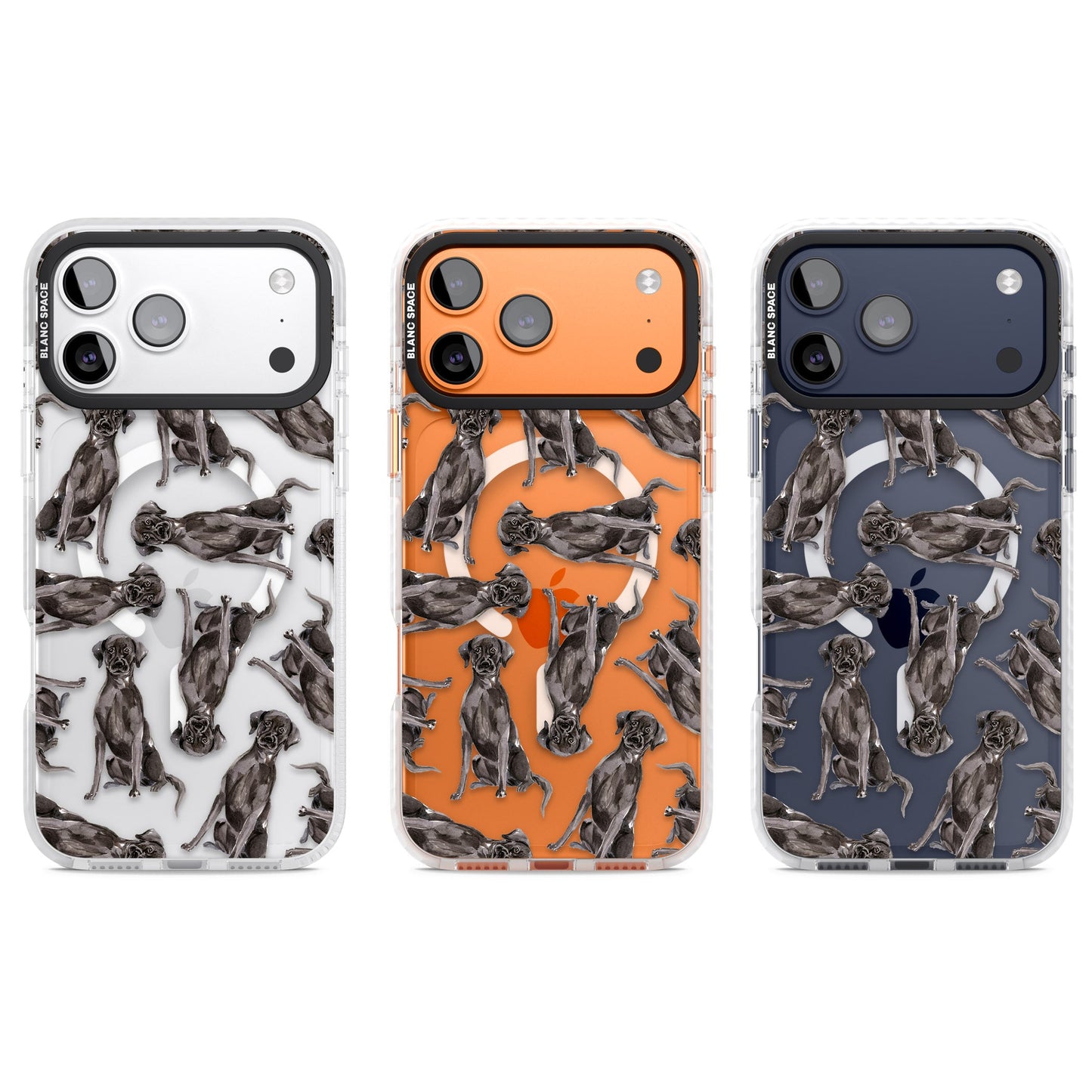 Black Labrador Watercolor Pattern