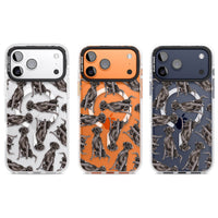 Black Labrador Watercolor Pattern