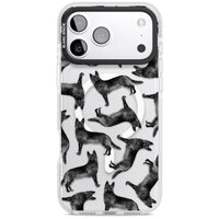 German Shepherd Pattern Black