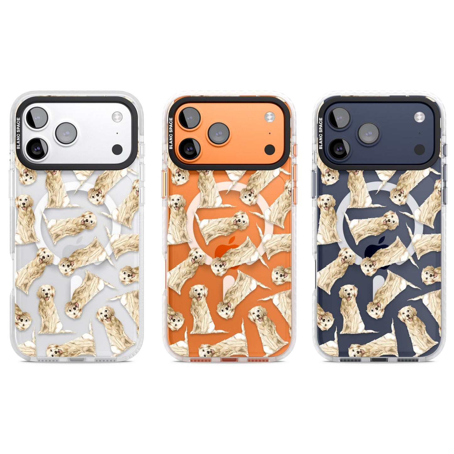 Motif aquarelle de Golden Retriever