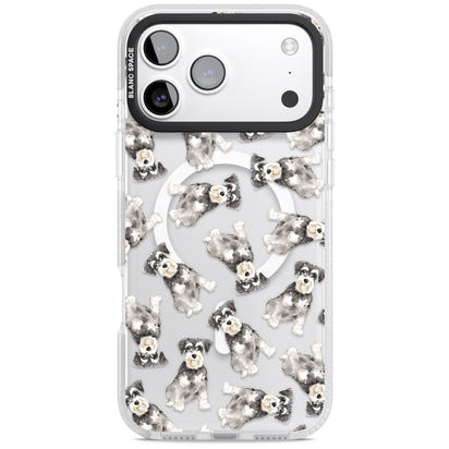 Aquarellzeichnung eines Zwergschnauzers