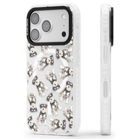 Aquarellzeichnung eines Zwergschnauzers