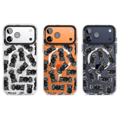 Black Cockapoo Watercolor