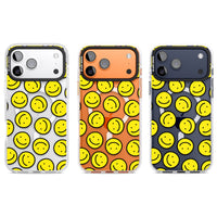 Motif de visage souriant