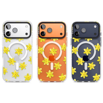 Daffodils Transparent Pattern