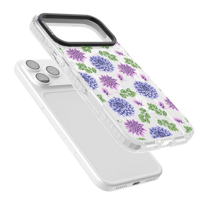 Purple Dahlias Floral