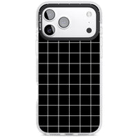 Minimalist Grid Pattern Black
