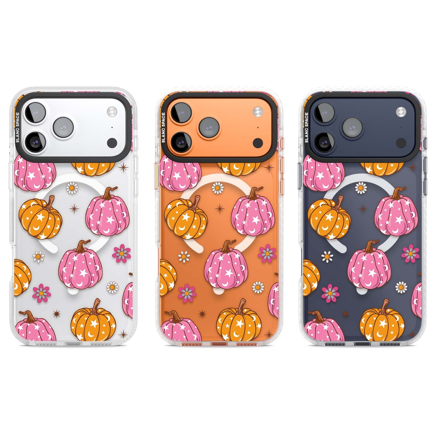 Motif de citrouilles Fleurs et Étoiles