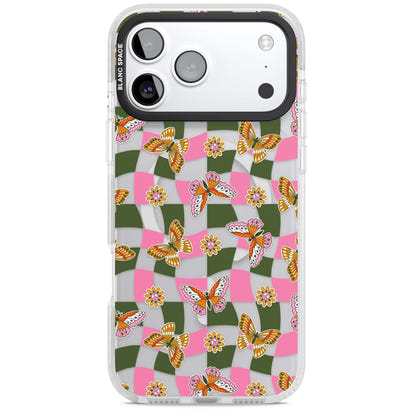 Wavy Butterfly Checked Pattern