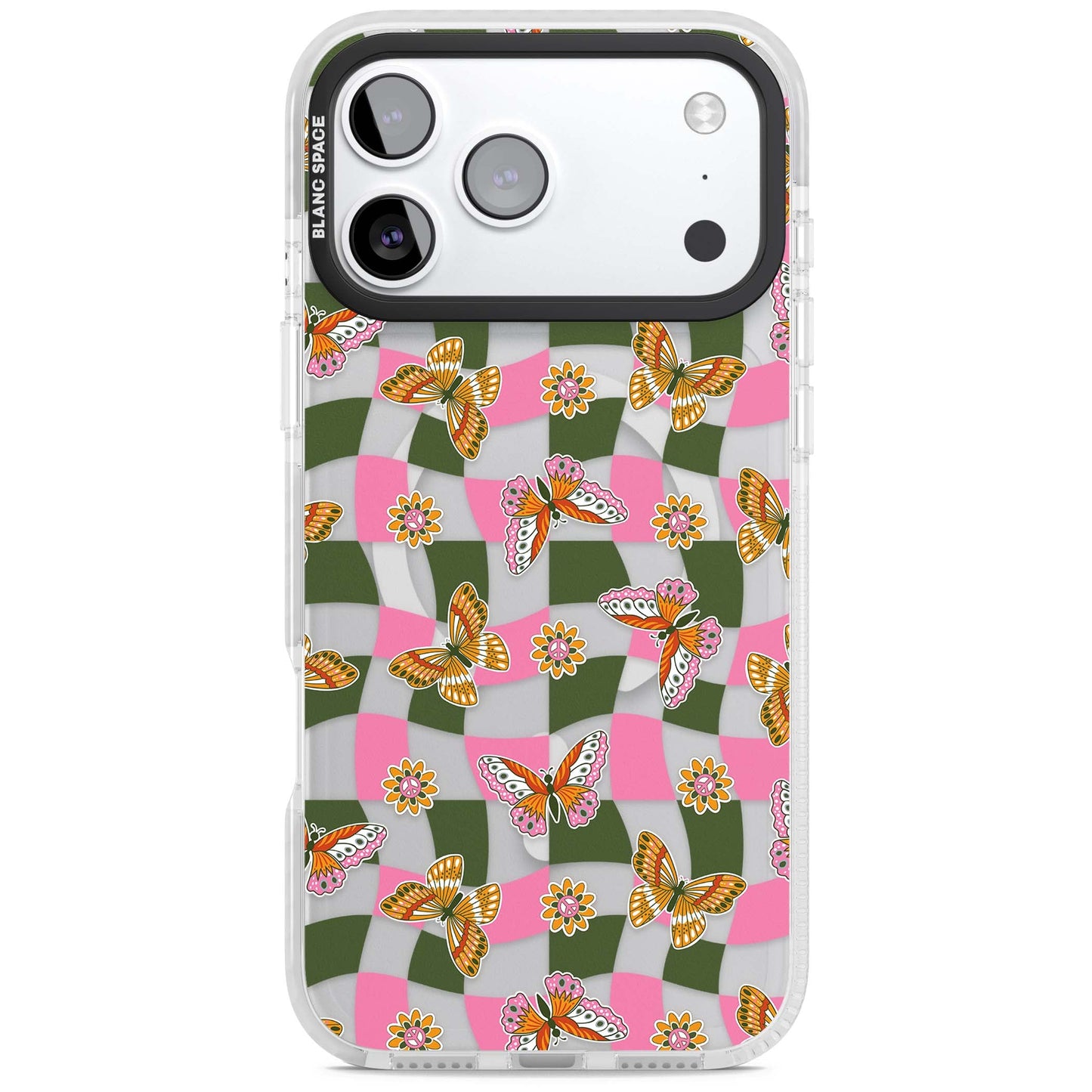 Wavy Butterfly Checked Pattern