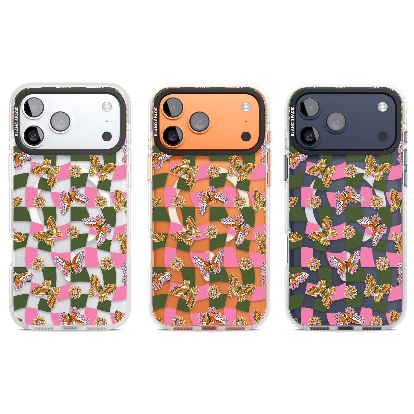 Wavy Butterfly Checked Pattern