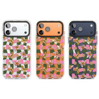 Wavy Butterfly Checked Pattern