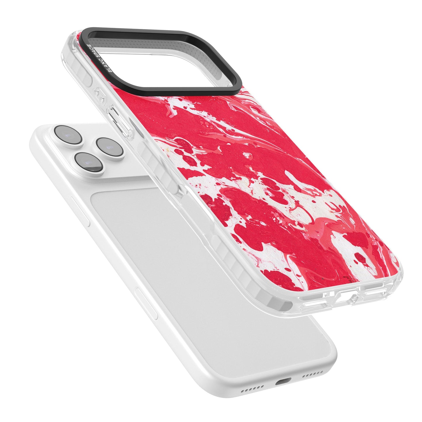 Red & White Marbled
