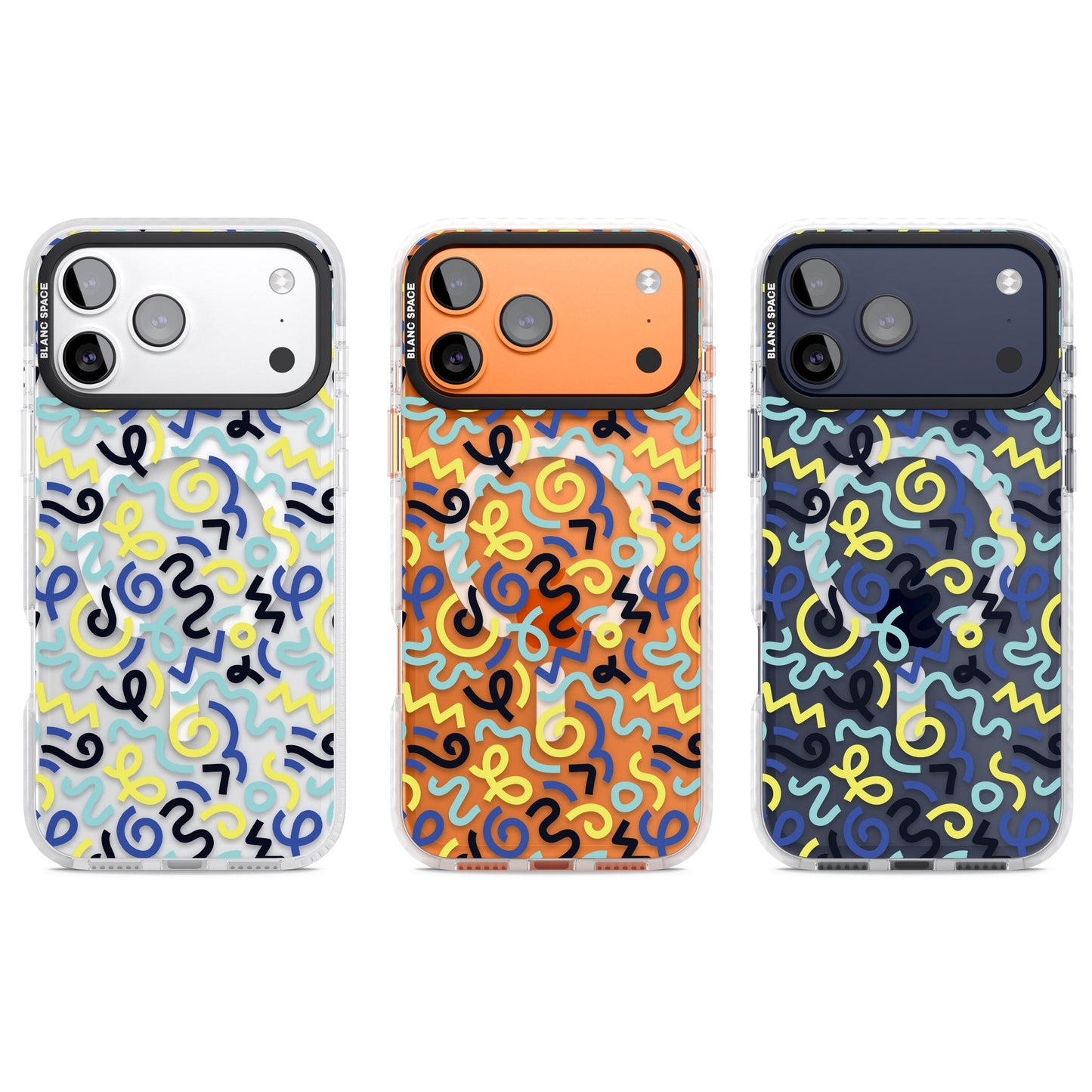 Blue & Yellow Memphis Retro