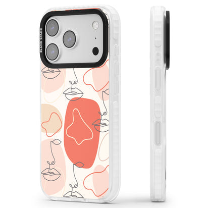 Abstract Face Line Art