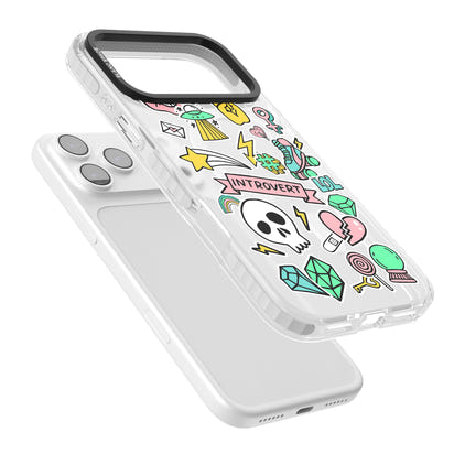 Autocollant introverti