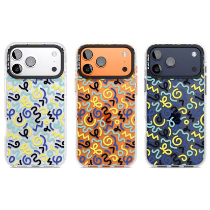 Blue & Yellow Memphis Retro