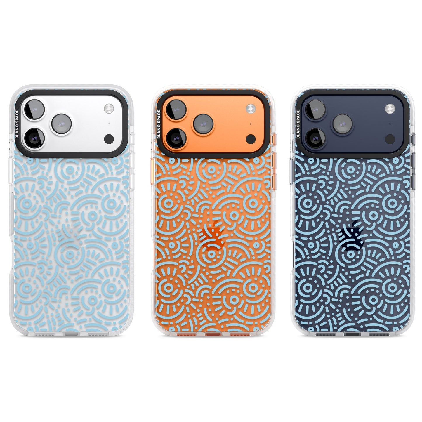 Motif rétro bleu clair