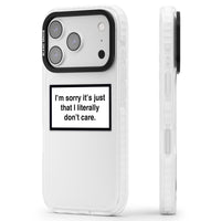 Literally Don'T Care