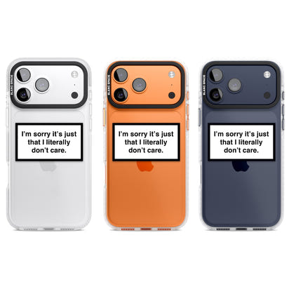 Literally Don'T Care