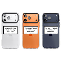 Literally Don'T Care