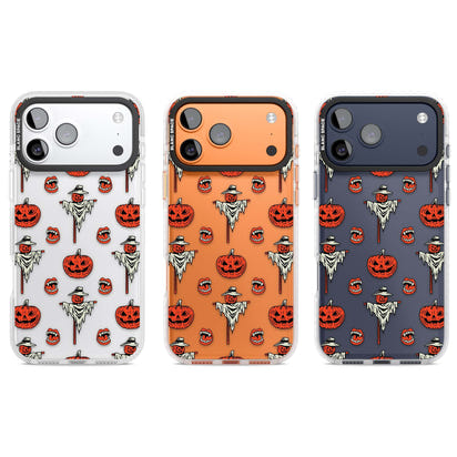 Retro Red Pumpkins & Scarecrows