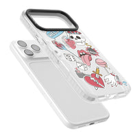 Autocollants Crâne et Fleurs