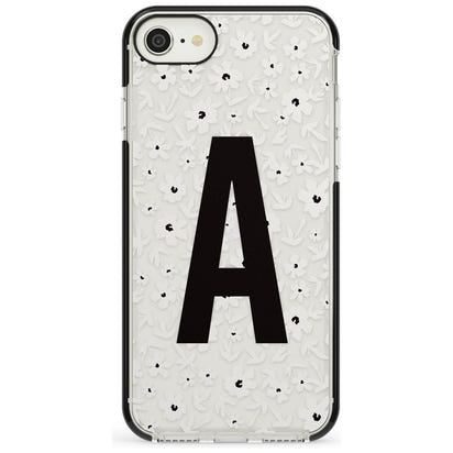 Initiale en gras personnalisée et florale