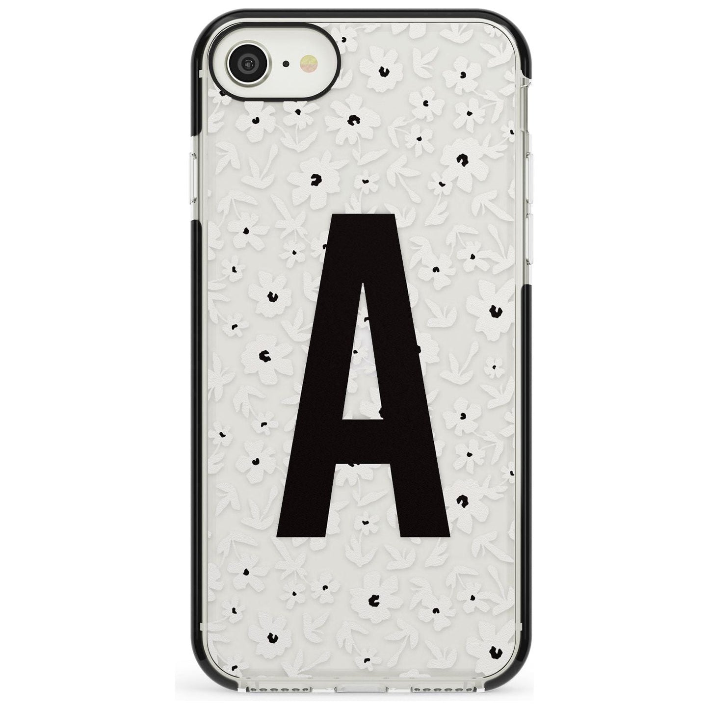 Initiale en gras personnalisée et florale