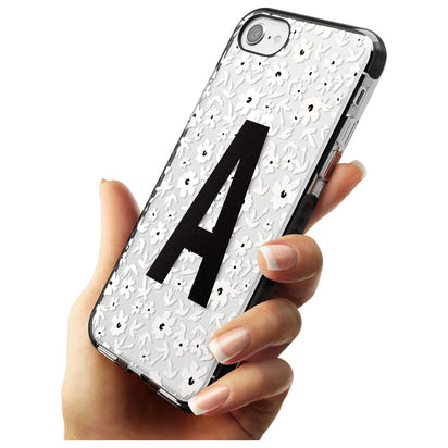 Initiale en gras personnalisée et florale