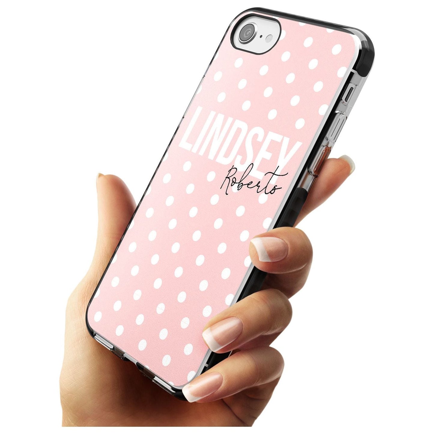 Personalised Pink Polka