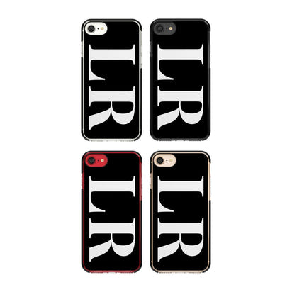 Lettres blanches et noires personnalisées