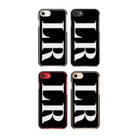 Lettres blanches et noires personnalisées