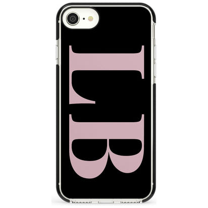 Lettres personnalisées roses et noires vertes