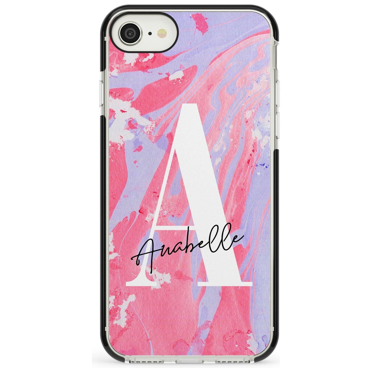 Personalised Pink & Purple Marble