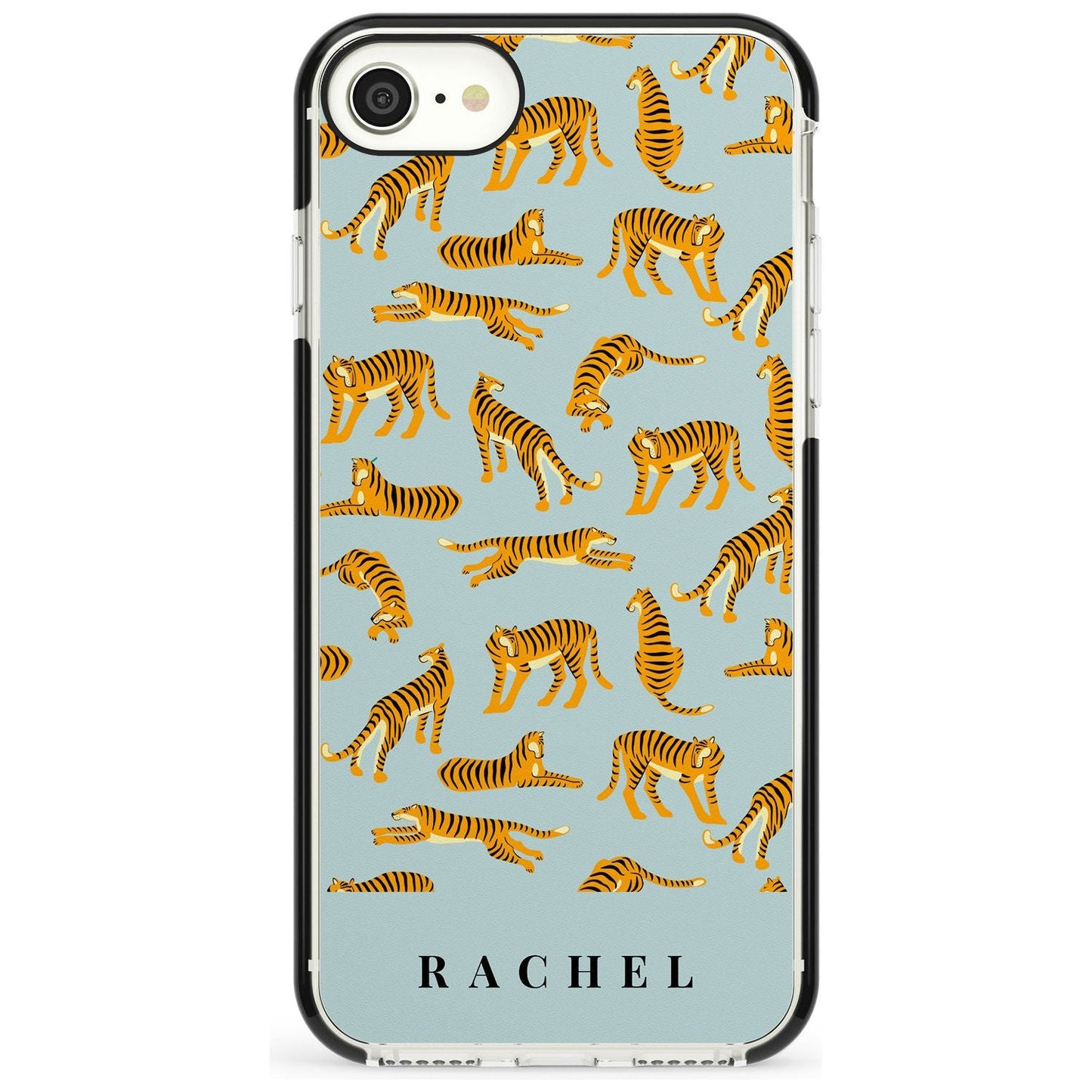 Personalised Turquoise Tiger Pattern