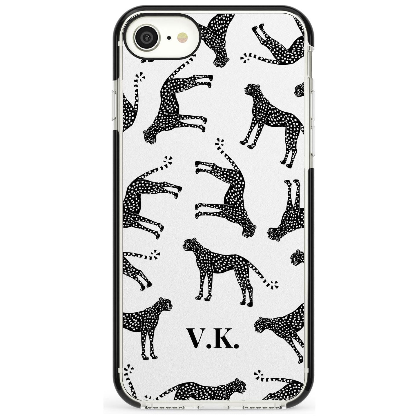 Personalised Black & White Cheetah Pattern