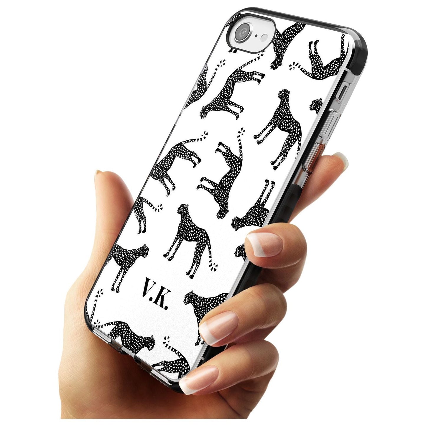 Personalised Black & White Cheetah Pattern