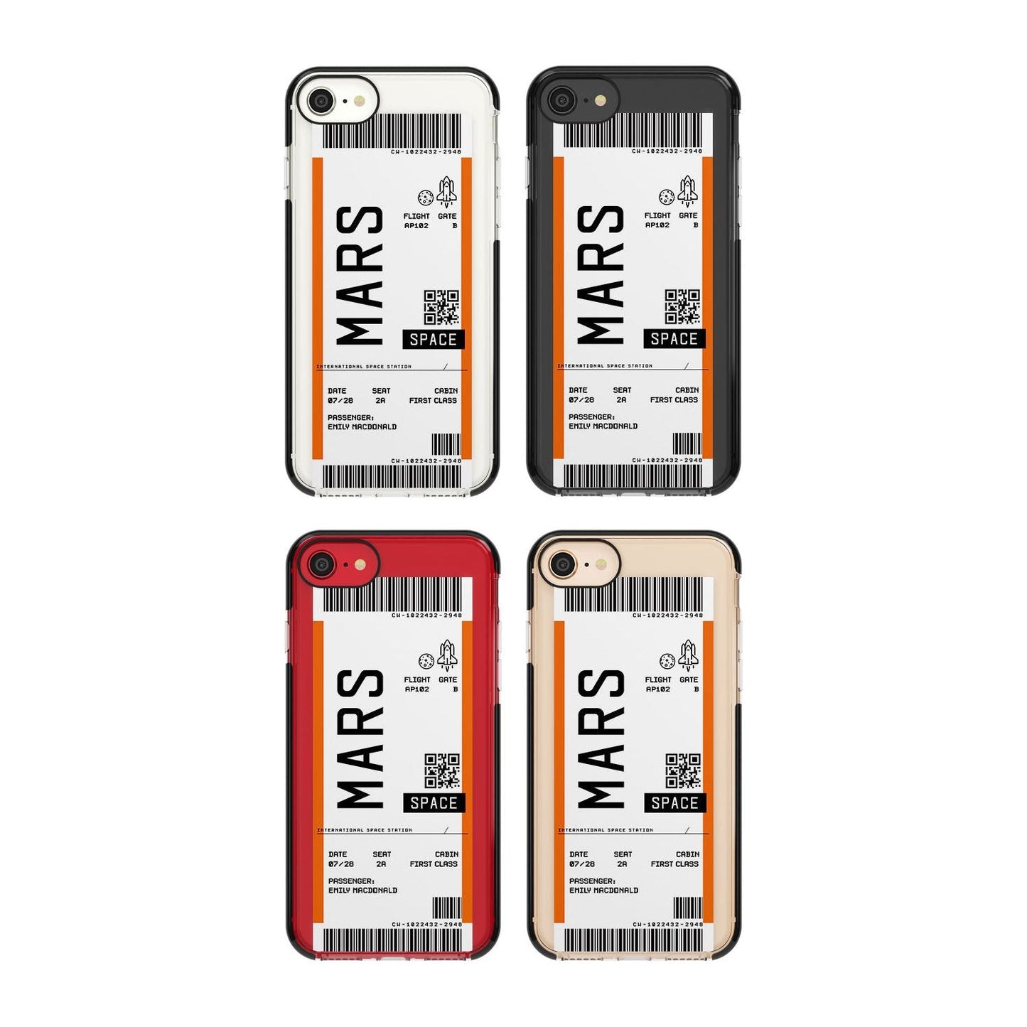 Personalised Mars Travel Ticket