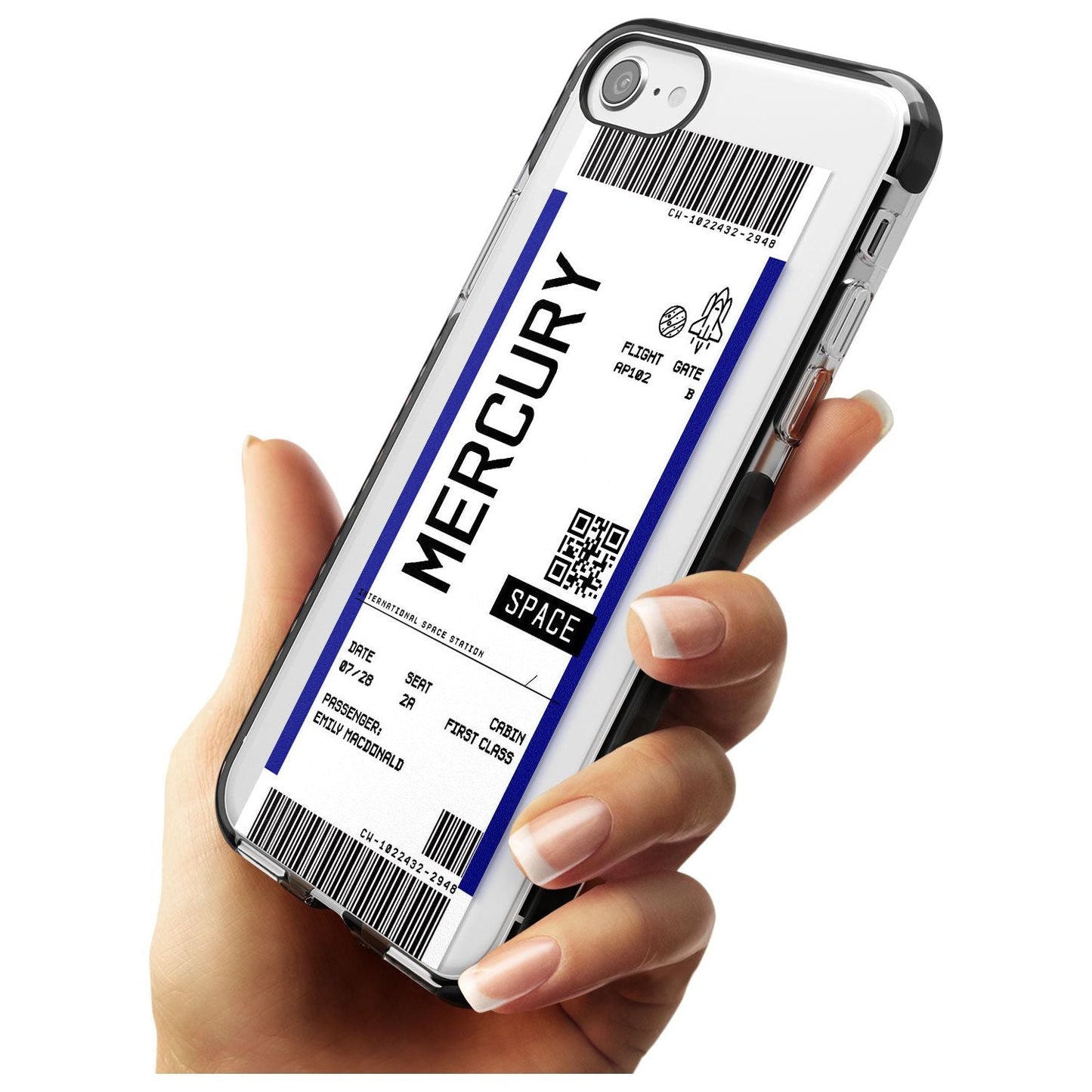 Personalised Mercury Travel Ticket
