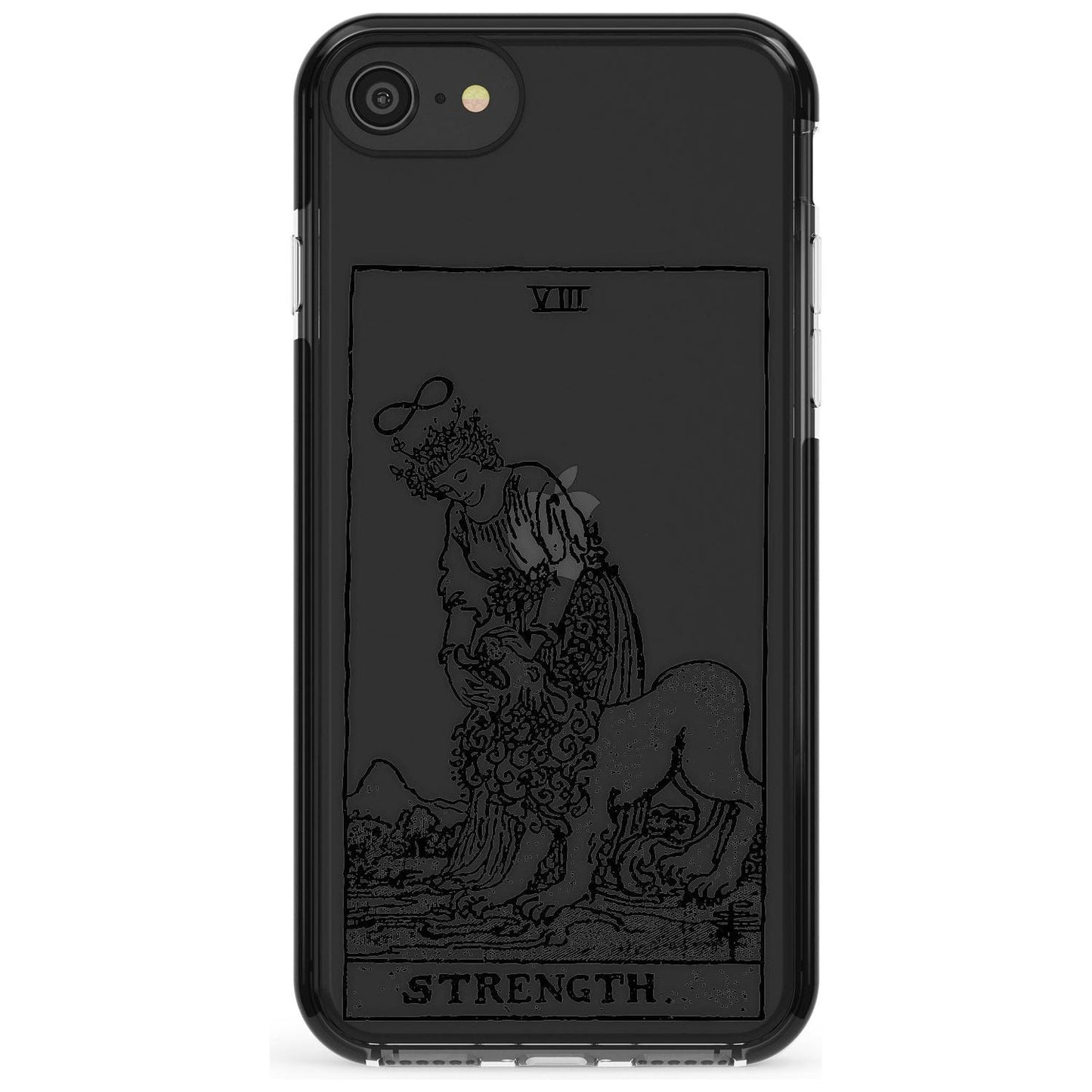 Personalisierte Stärke-Tarotkarte (Transparent)