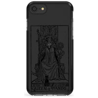 Personalisierte Tarotkarte „Königin der Stäbe“ (transparent)