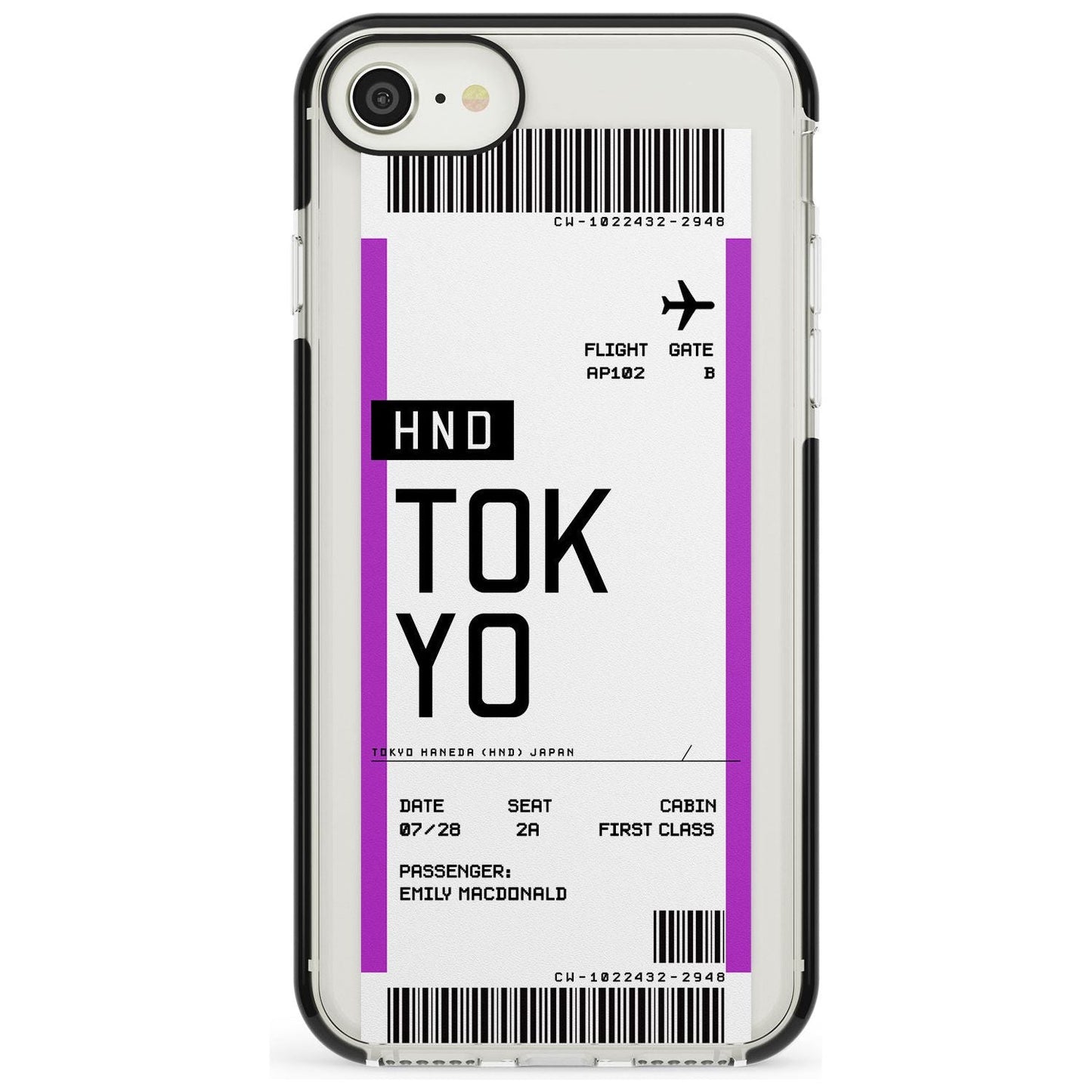 Personalised Tokyo Boarding Pass