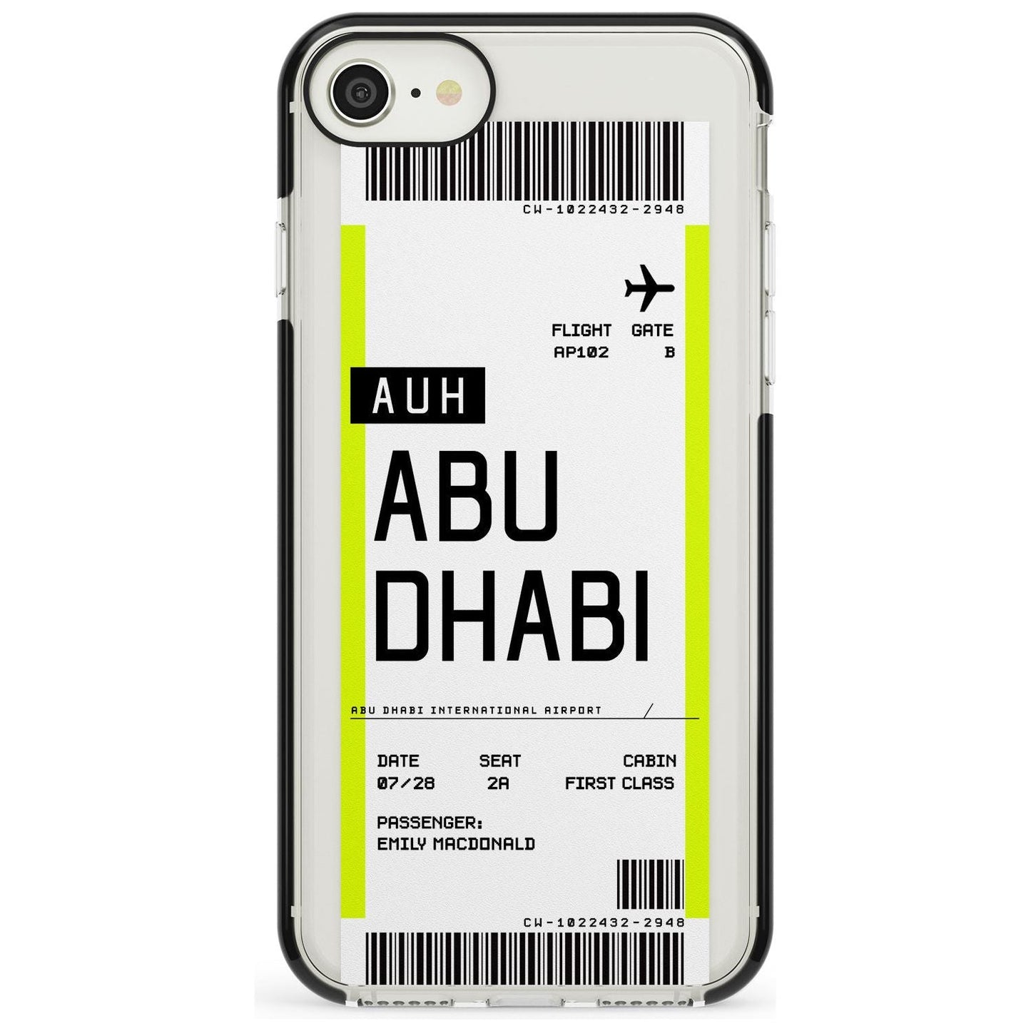 Personalised Abu Dhabi Boarding Pass