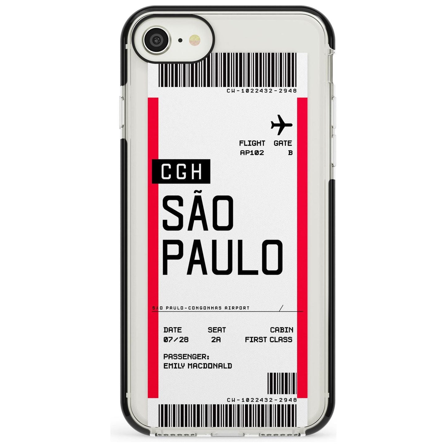 Personalisierte Bordkarte für São Paulo
