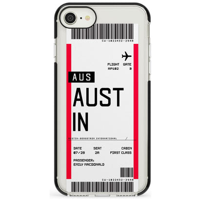 Personalised Austin Boarding Pass