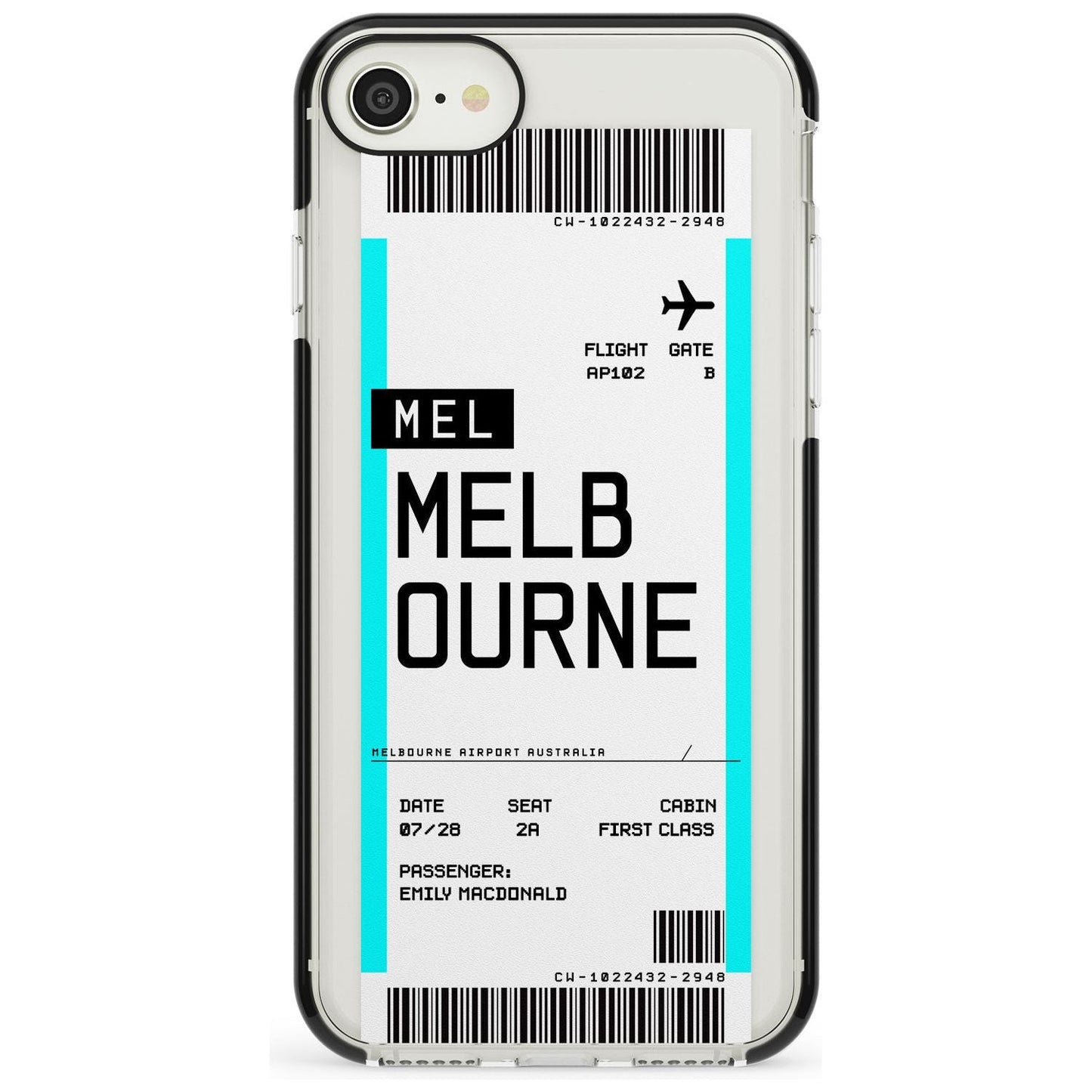 Personalised Melbourne Boarding Pass