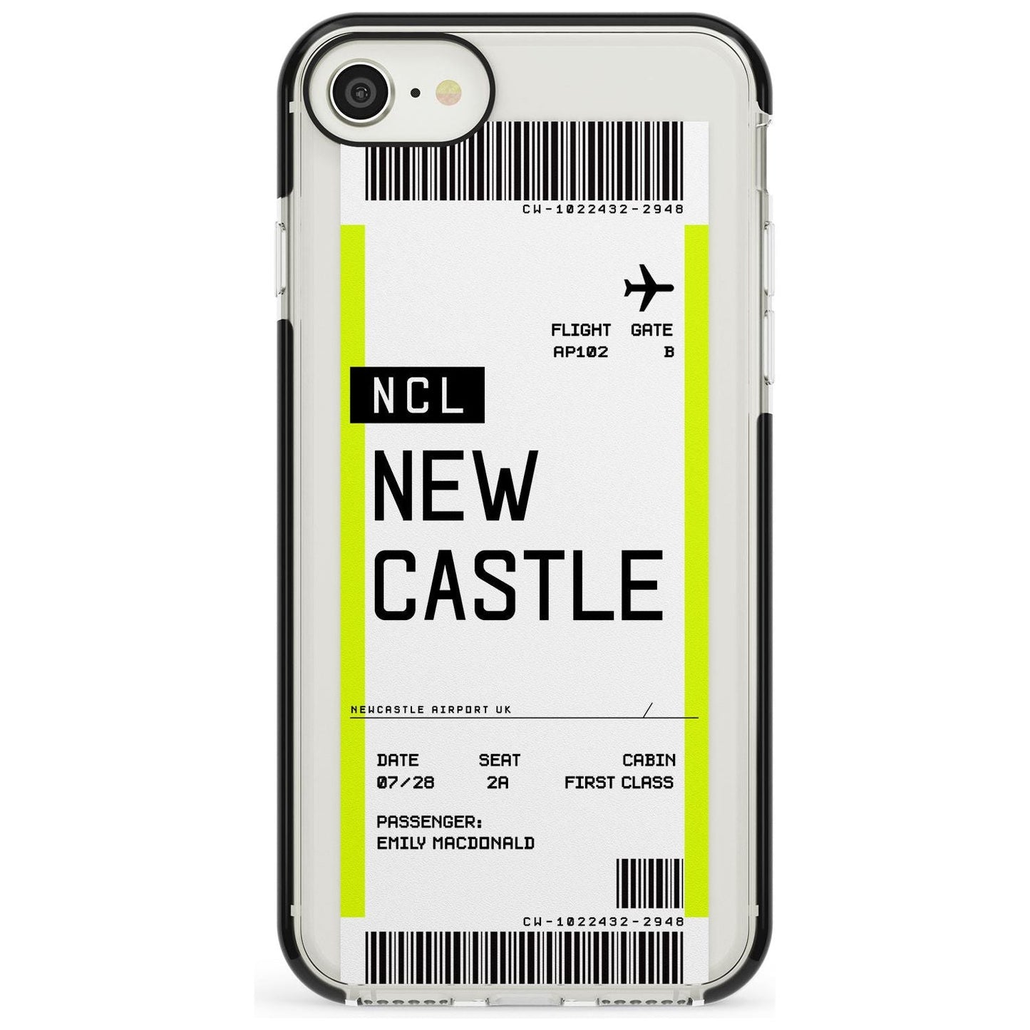 Personalised Newcastle Boarding Pass