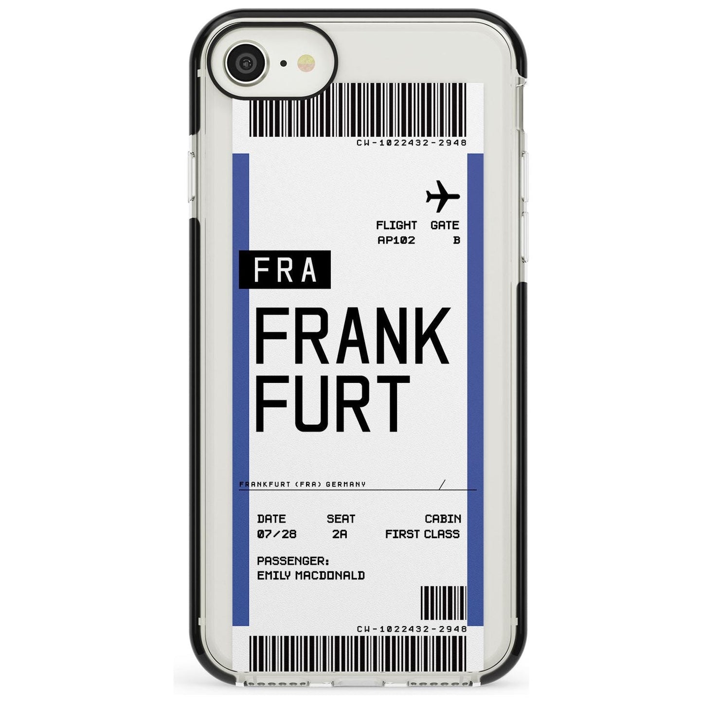 Personalised Frankfurt Boarding Pass